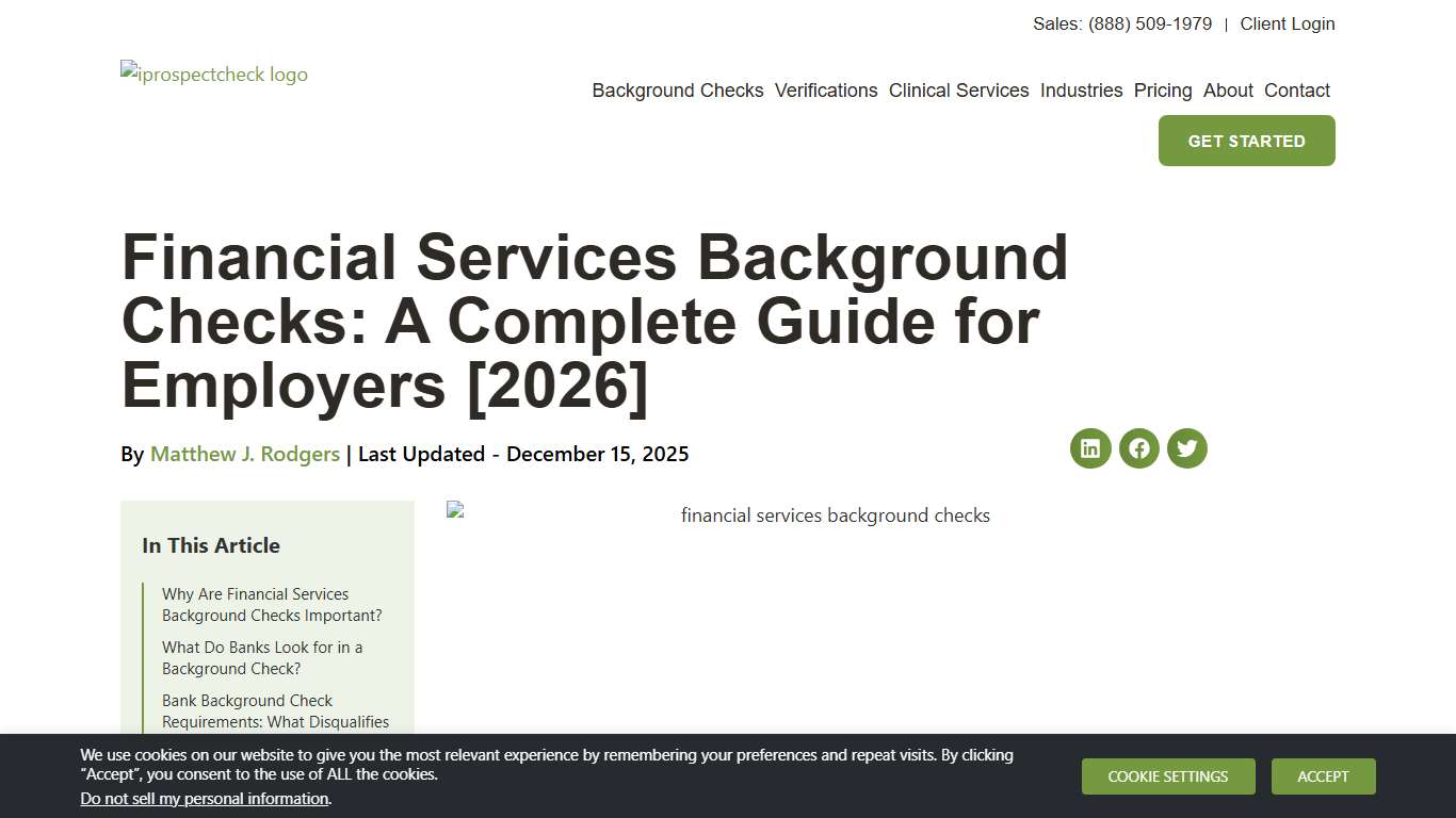 Financial Services Background Checks: A Complete Guide for Employers [2026]